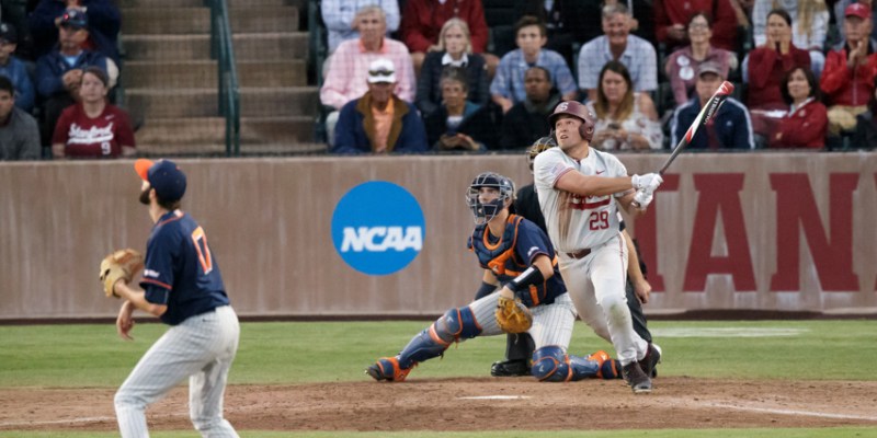 Senior outfielder wolf hit two home runs to triple his season total as the Cardinal took down USF yesterday at home, 8 runs to 3. They take on cal state Fullerton this weekend, who has defeated Stanford in the College World Series for the past two seasons. (BOB DREBIN/isiphotos.com)
