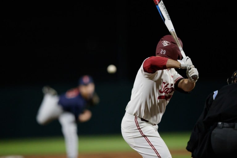 Senior outfielder Brandon Wulff (above) went 7-10 in the three-game series with four home runs, eight RBIs, nine runs and four walks. (BOB DREBIN/isiphotos.com)