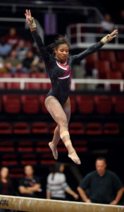 Stanford women's gymnastics barely bested by Huskies