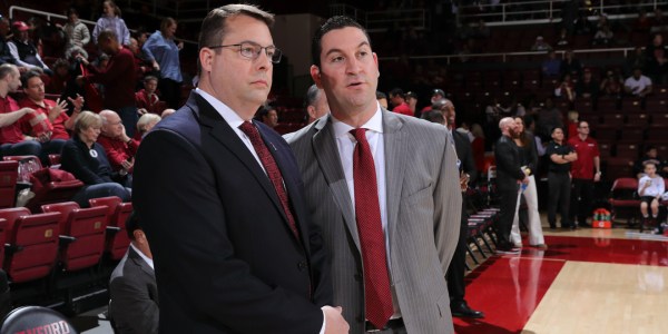 Basketball head coach Jerod Haase gave a press conference on Tuesday,
 talking about both the upcoming road trip to Arizona and the current scandals plaguing the Arizona team. (HECTOR GARCIA-MOLINA/Stanford Athletics)