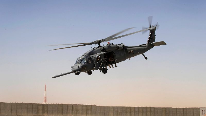 The aircraft that crashed was a HH-60 Pave Hawk, similar to the helicopter pictured. (Courtesy of Wikimedia Commons)