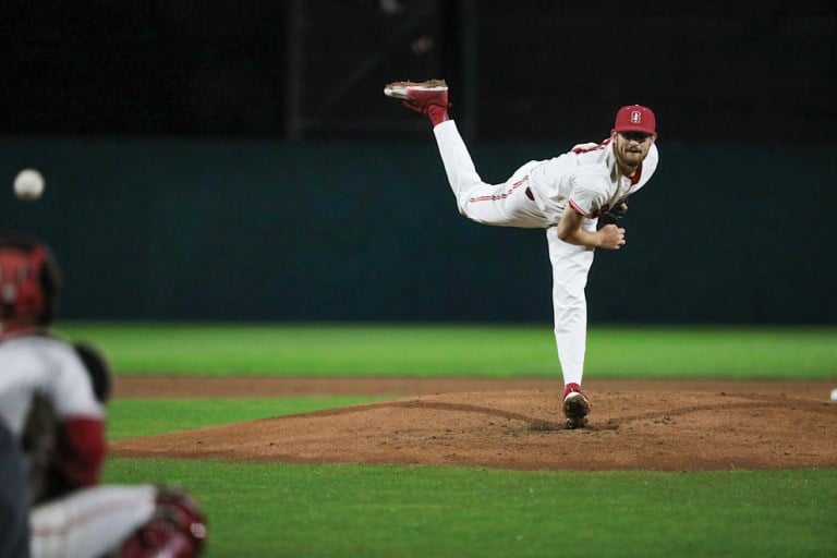 Junior pitcher Tristan Beck (above) did not disappoint in his start against the Wolverines Friday night, shutting them out in his seven innings pitched. Beck tallied eight strikeouts in the 7-0 victory.