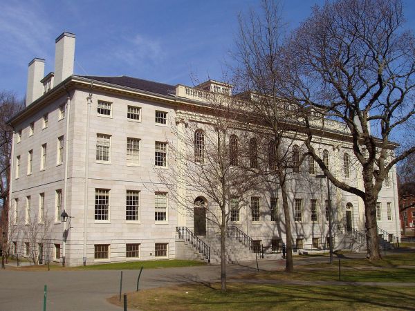 Harvard's University Hall (Photo: Wikimedia Commons).