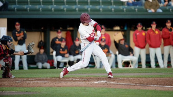 Sophomore Tim Tawa (above) hit his second home run in as many days as the Cardinal completed a three-game sweep of Washington State with a 14-2 win on Sunday. (JOHN P. LOZANO/Stanford Athletics)