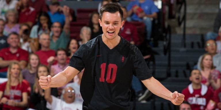 Stanford, CA - March 31, 2018: Stanford defeats Concordia 3-1 at Maples Pavilion.