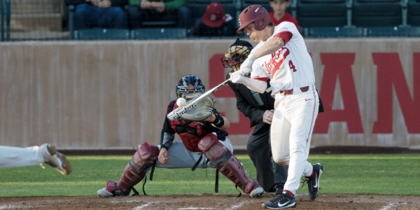 Junior shortstop Nico Hoerner has done well for the Cardinal, getting .316/.383/.463 splits. He is only one piece of a Stanford baseball team that has been outdoing itself this season. (BOB DREBIN/isiphotos.com)