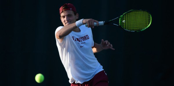 Freshman phenom Axel Geller (above) is currently ranked No. 57 in the country for singles. His overall record on the year is 14-3. (JOHN TODD/isiphotos.com)
