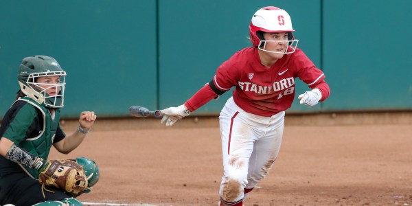 Junior outfielder Molly Fowkes (above) was one of the few bright spots for the Cardinal in their series loss to Arizona State. Fowkes ended 3-6 with a double in the three-game series.(BOB DREBIN/isiphotos.com)
