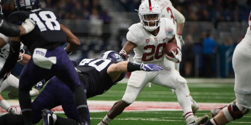 San Antonio, Tx - December 28, 2017: The Stanford Cardinal is defeated by the TCU Horned Frogs 37-39 in the the 25th Alamo Bowl on Thursday, December 28, 2017.