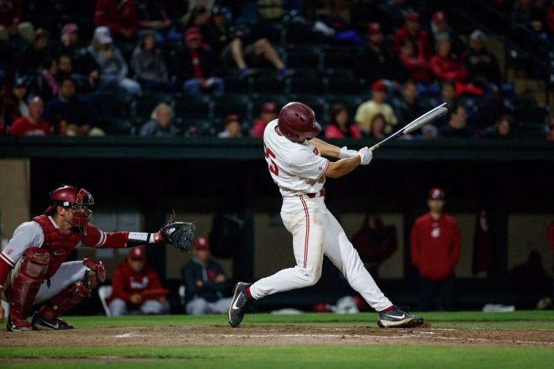 The 2018 Cardinal squad has scored more runs (6.69) of any Stanford team since 2018. Sophomore first baseman Andrew Daschbach has contributed 16 home runs and 61 RBI.(BOB DREBIN/isiphotos.com)