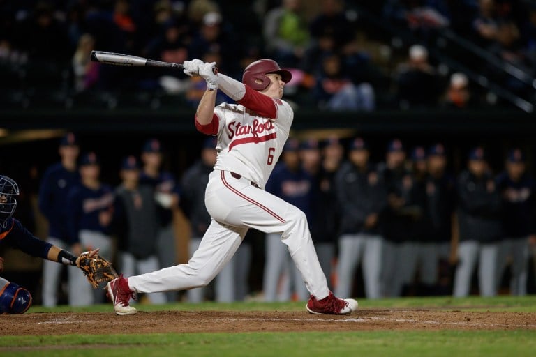 Sophomore left fielder Kyle Stowers, who was initially not projected to be in the starting lineup, stepped up to fill the role left by injured players and excelled, batting .302 and knocking 10 home runs.(BOB DREBIN/isiphotos.com)