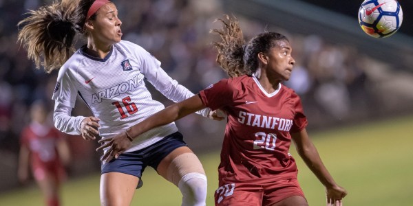 Sophomore forward Catarina Macario leads the team with four total goals, and has also contributed four assists in the Cardinal's unbeaten season. (LYNDSAY RADNEDGE/isiphotos.com)