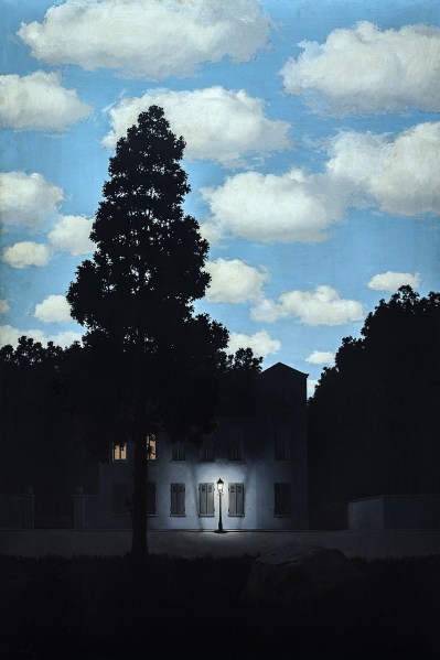 Rene Magritte's "Empire of Light" (courtesy of the Guggenheim Museum).