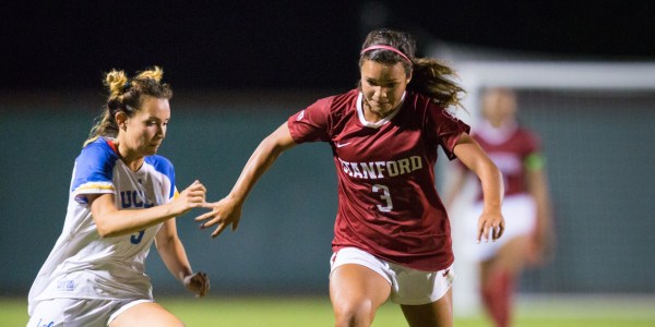 Freshman forward Sophia Smith (above) scored her fifth goal of the season in extra time, giving the Cardinal the win and knocking off No. 2 USC. (ERIN CHANG/isiphotos.com)