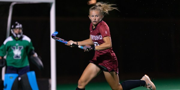 The No. 21 Stanford women's field hockey team enters this weekend's competition on a five game winning streak as they prepare to face No. 6 Michigan on Saturday and No. 10 Iowa on Sunday. Both games will be held in Iowa City. (JOHN P. LOZANO/Stanford Athletics)