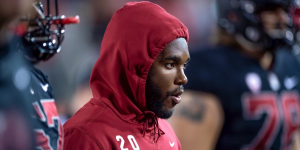 Lonely without Love, the football team awaits senior star running back Bryce Love's return after a game-ending ankle injury against Notre Dame on Sept. 29. (KRISTA CHEW/isiphotos.com)