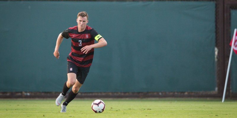 Junior defender Tanner Beason (above) scored two goals in the Cardinal's 4-2 win over the California Golden Bears. The Cardinal will match up against Oregon State tonight at 6pm before facing Washington on Sunday. (ERIN CHANG/isiphotos.com)