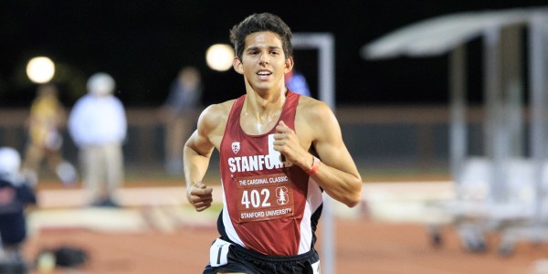 Junior Grant Fisher (above) placed first in the 5,000 meter race at the Pre-Invitational Championship. (JOHN P. LOZANO/isiphotos.com)