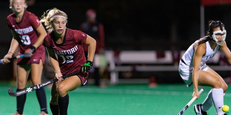 Freshman Molly Redgrove  pursues the ball during a game earlier this season. Redgrove had a crucial goal in the 23rd minute that propelled Stanford to a 4-3 win over William and Mary on Monday.