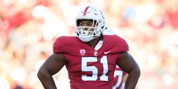 Junior defensive end Jovan Swann (above) has 4.5 sacks on the season, and will need to have a stellar individual performance if the Cardinal are to contain Gardner Minshew. (ERIN CHANG/isiphotos.com)