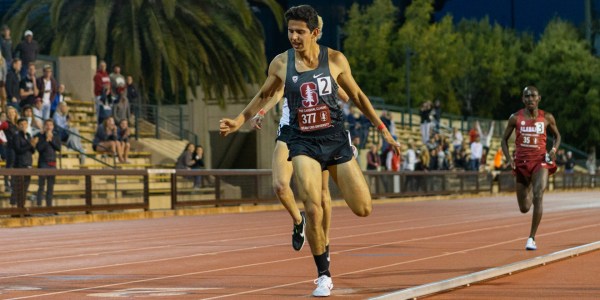 Senior Grant Fisher won his second straight individual Pac-12 conference title and led the Stanford men to their second consecutive team title.
