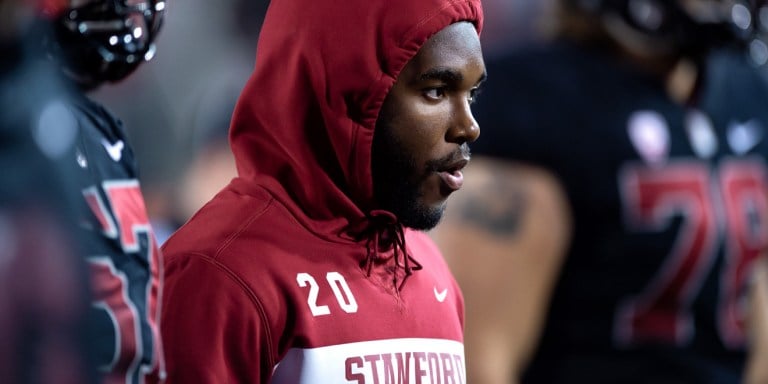 Senior running back Bryce Love (above) was the Heisman trophy runner up in his junior season. He is looking to lead the Cardinal when they bounce back against Arizona State on Thursday. (KRISTA CHEW/Stanford Athletics)