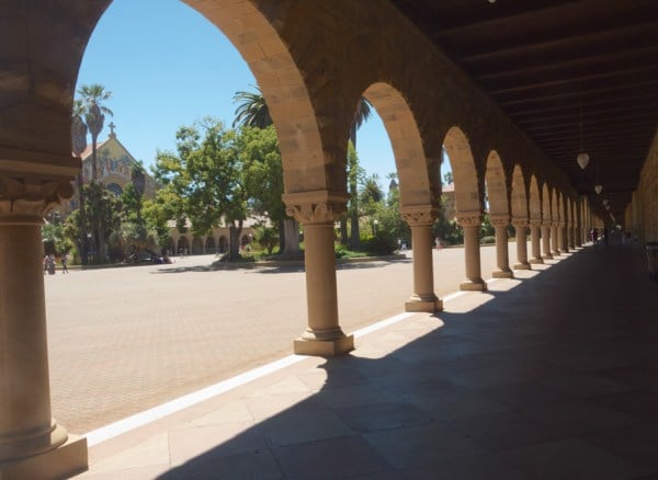 The Stanford Quad. Photo by Hannah RoncaPrinted 10/11/17