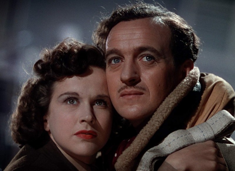 David Niven and Kim Hunter traverse heaven and earth in "A Matter of Life and Death" (courtesy of Sony Pictures and The Criterion Collection).