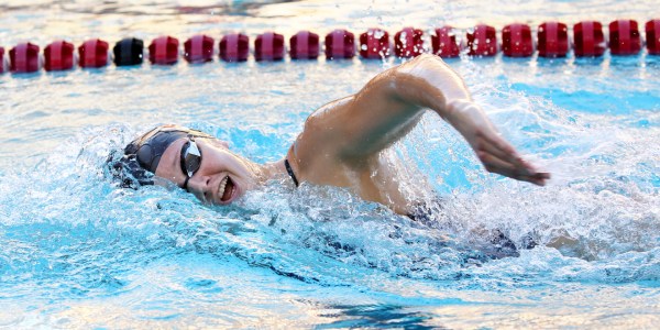 Sophomore Lauren Pitzer (above) returns to her second season on the farm with the fastest time in the 200-yard free. Pitzer's versatility will be integral to the Cardinal's success this season.(HECTOR GARCIA-MOLINA/isiphotos.com)