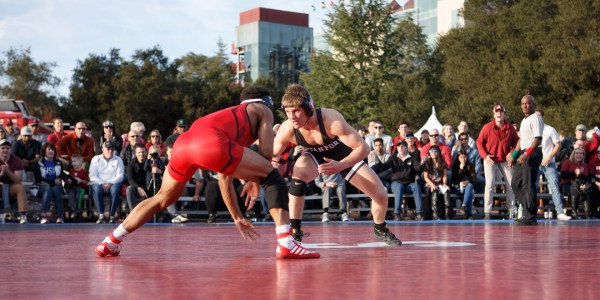 Redshirt sophomore Requir van der Merwe (above) holds a 4-1 record after losing to a ranked opponent in the first meet of the season. He looks to have a great year in his third year on the farm. (DAVID ELKINSON/isiphotos.com)