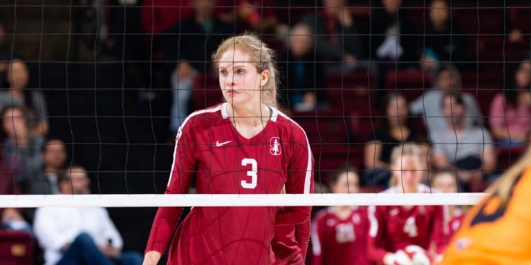 Freshman middle blocker Holly Campbell (above) was recently named the Pac-12 freshman of the week. (JOHN P. LOZANO/isiphotos.com)