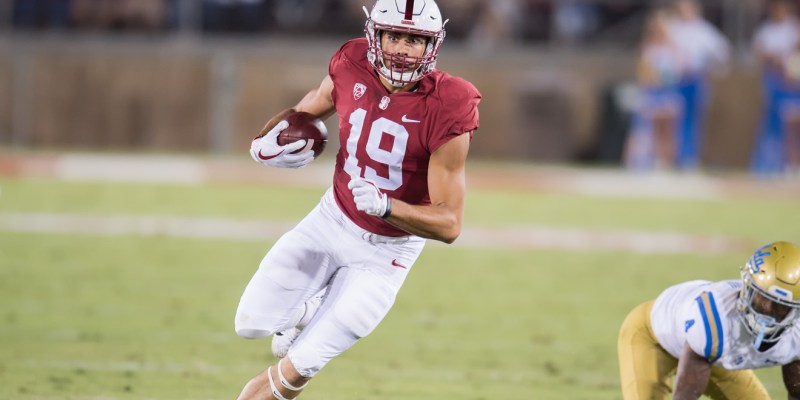 Senior wide receiver JJ Arcega-Whiteside (above) caught three touchdowns in his return to the field against UCLA. He is now tied with James Lofton for the most touchdowns in a regular season with 14. (DAVID BERNAL/isiphotos.com)