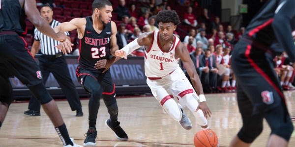 Sophomore guard Daejon Davis (above) has led the Cardinal through a tough and challenging set of pre-season games. Davis and the Cardinal will look to bounce back against Portland State on Wednesday. (JOHN TODD/isiphotos.com)