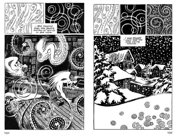 Craig Thompson muses on memory in his graphic novel "Blankets." (Courtesy of Craig Thompson)