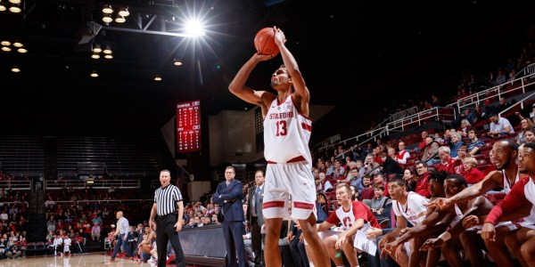 Sophomore forward Oscar Da Silva (above) notched a double double in Stanford's win over the Sun Devils, accumulating 21 points and 10 rebounds, in addition to four assists. (BOB DREBIN/isiphotos.com)