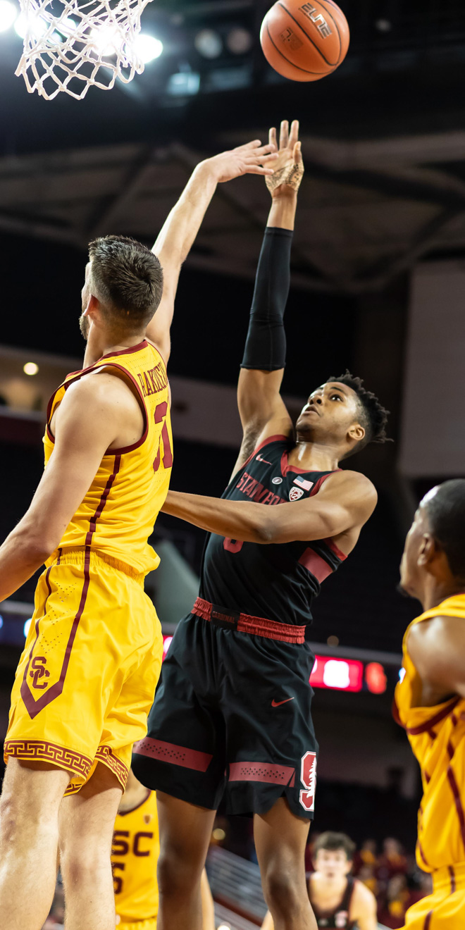 Despite Stanford's tough start to PAC-12 conference play, sophomore forward KZ Okpala (above) is playing well and consistently in his second season. The Cardinal will need Okpala to have big performances in coming games. (ROB ERICSON/Stanford Athletics)