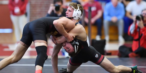 Sophomore Requir Van Der Merwe (above) is currently ranked 15th nationally in the 149-pound weight class, and pulled out two wins in the Cardinal's two weekend losses. (HECTOR GARCIA-MOLINA/isiphotos.com)