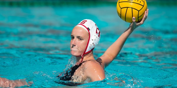Junior Makenzie Fischer (above) leads the MPSF with 4.8 goals per game for a total of 29 on the season. Stanford has now scored a program-record 130 goals this season, surpassing their previous best of 99 goals set in 2017. (DAVID BERNAL/isiphotos.com)