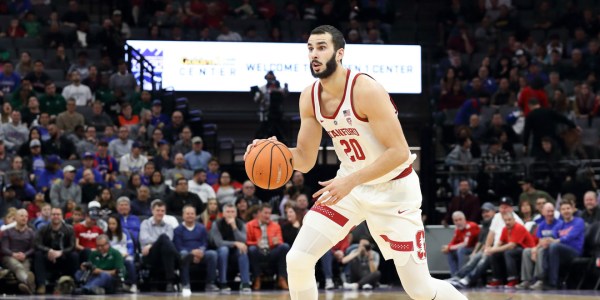 Senior center Josh Sharma (above) racked up 17 points on 7-7 shooting as the Cardinal fell to the Sun Devils 62-80 on Wednesday night. The Cardinal look to rebound with a matchup against Arizona on Sunday. (BOB DREBIN/isiphotos.com)