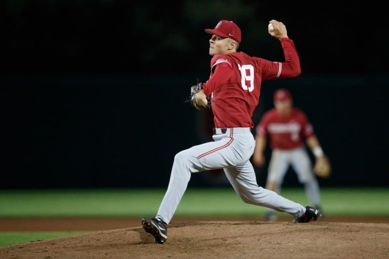 Junior DH Will Matthiessen (above) hit a walk-off single in the bottom of the ninth on Friday night to give No. 2 Stanford a 3-2 win over No. 1 UCLA.