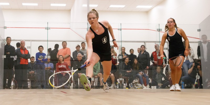 Sophomore Caroline Neave (above) gave the Cardinal the advantage over No. 5 Yale in the first round of the College Squash Association National Championships after a narrow four-set win. (BOB DREBIN/isiphotos.com)