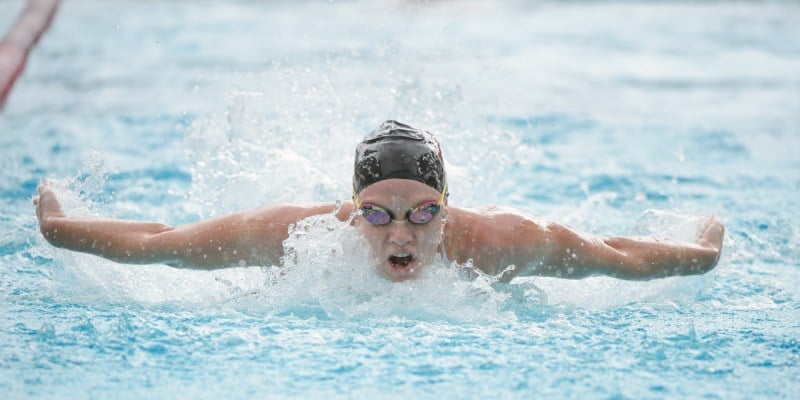 Senior Ella Eastin (above) has surpassed the A mark in the 200-yard and 400-yard IMs, automatically qualifying her for the NCAA Championships. She has also hit the qualifying mark in the 200-yard butterfly, along with junior Katie Drabot. (JOHN TODD/isiphotos.com)