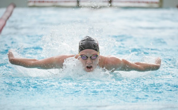 Senior Ella Eastin (above) finished her Stanford career with three podium finishes, including her fourth consecutive national title in the 400-yard IM.