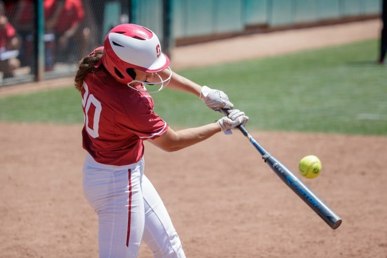 Kristina Inouye (above) had 7 hits and 1 home run this weekend at the Kajikawa Classic. Stanford hosts Pacific tonight as part of the DeMarini Invitational. (BOB DREBIN/isiphotos.com)