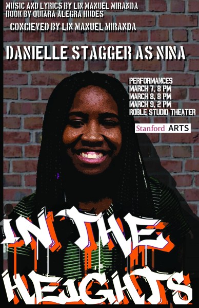 Danielle Stagger delivered a stellar performance as Nina Rosario in the recent on-campus production of "In the Heights" (courtesy of Renata Miller).