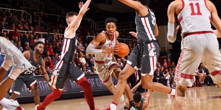 Sophomore forward KZ Okpala had possibly the worst game of his season, scoring only six points, and going 2-7 from the free throw line. Okpala bricked the final shot of the game as the Cardinal fell to the Huskies. (HECTOR GARCIA-MOLINA/isiphotos.com)