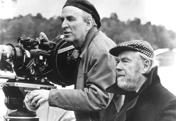 Director Ingmar Bergman and his cinematographer Sven Nykvist shot "Shame" in 1968 (courtesy of Getty Images).