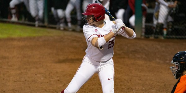 Freshman center fielder Taylor Gindlesperger (above) crushed a grand slam in Stanford's 13-0 rout of Santa Clara. (JOHN P. LOZANO/isiphotos.com)