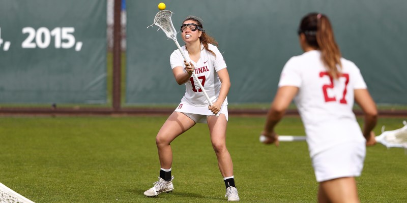 Sophomore Katherine Gjertsen (#17 above) was integral to the No. 18 Cardinal's weekend comeback overtime victory over No. 22 Colorado. Stanford also beat Oregon on the road this weekend. (HECTOR GARCIA-MOLINA/isiphotos.com)