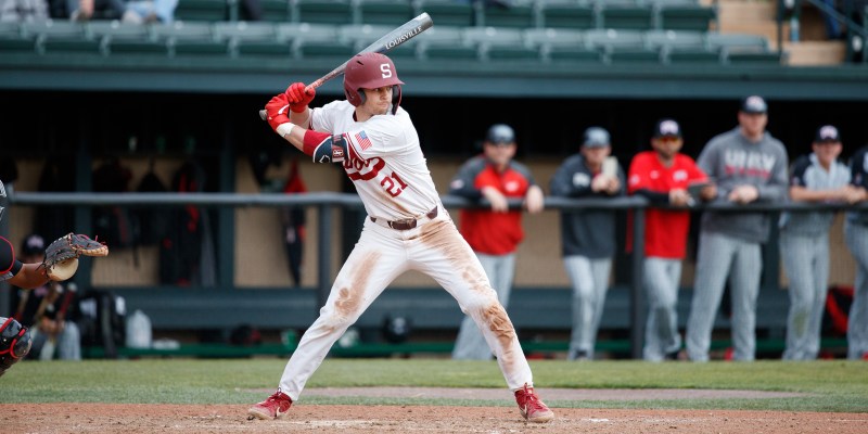 Sophomore shortstop Tim Tawa scored a three-run homer in the bottom of the eighth to close the Aggies’ lead to two runs. The Cardinal then went down in order in the ninth, dropping the team’s first midweek game since 2016. (BOB DREBIN/isiphotos.com)